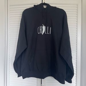 Black “Chili” Hoodie, XL